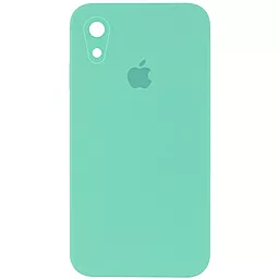 Чехол Silicone Case Full Camera Square для Apple iPhone XR  Turquoise