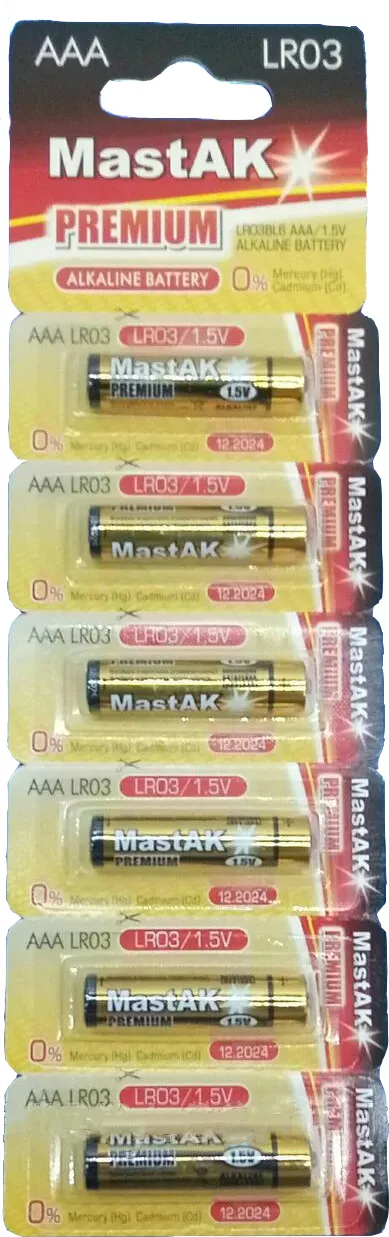 Батарейки MastAK AAA / LR03 Premium 6шт - фото 1