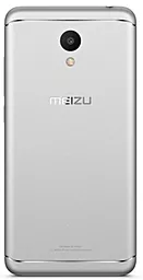 Задняя крышка корпуса Meizu M6 со стеклом камеры Moonlight Silver - фото Задняя крышка корпуса Meizu M6 со стеклом камеры Moonlight Silver