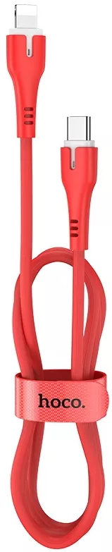 Кабель Hoco X45 Surplus USB Type-C - Lightning 18w 3a 1м PD сable Red - фото 1
