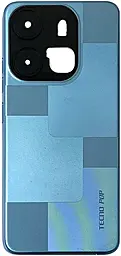 Задняя крышка корпуса Tecno Pop 7 (BF6) Capri Blue - фото Задняя крышка корпуса Tecno Pop 7 (BF6) Capri Blue