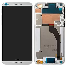 Дисплей HTC Desire 816G (D816h) с тачскрином и рамкой, White - фото Дисплей HTC Desire 816G (D816h) с тачскрином и рамкой, White