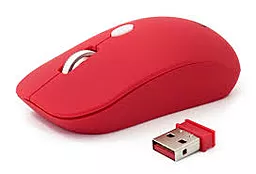 Компьютерная мышка Gembird MUSW-102-R Red - фото Компьютерная мышка Gembird MUSW-102-R Red