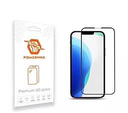 Защитное стекло Powermax 3D Premium Apple iPhone 13, iPhone 13 Pro, iPhone 14 Black (PWRMX3DIPH13B)