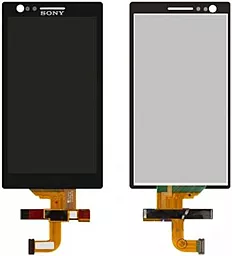 Дисплей Sony Xperia P (LT22i) з тачскріном, оригінал, Black