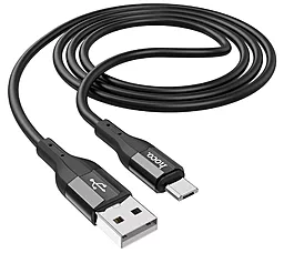 Кабель USB Hoco X72 Creator Silicone micro USB Cable Black - миниатюра 4