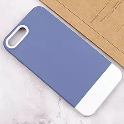 Чехол Epik TPU+PC Bichromatic для Apple iPhone 7 plus, iPhone 8 plus (5.5") Blue / White - миниатюра 4