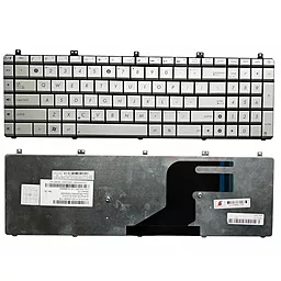 Клавіатура для ноутбуку Asus N55 N75  Silver