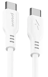 Кабель Proove Rebirth USB Type-C - Type-C 60w 3a 1м PD cable White (CCRE61002202) - фото Кабель Proove Rebirth USB Type-C - Type-C 60w 3a 1м PD cable White (CCRE61002202)