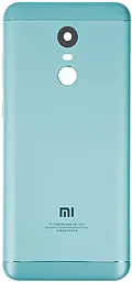 Задняя крышка корпуса Xiaomi Redmi 5 Plus со стеклом камеры Blue - фото Задняя крышка корпуса Xiaomi Redmi 5 Plus со стеклом камеры Blue