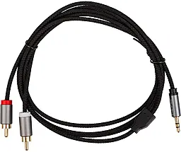 Аудио кабель Cabletime Aux mini Jack 3.5 мм - 2xRCA M/M сable 1.8 м black (CF13K) - фото Аудио кабель Cabletime Aux mini Jack 3.5 мм - 2xRCA M/M сable 1.8 м black (CF13K)