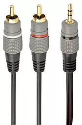 Аудио кабель Cablexpert Aux mini Jack 3.5 mm - 2хRCA M/M Cable 1.5 м серебристый (CCA-352-1.5M)