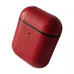 Кожаный чехол для Apple AirPods 1/2 CASE ORIGINAL Red
