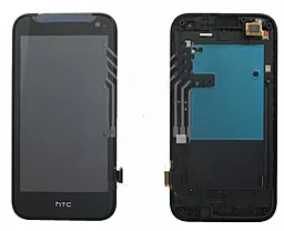 Дисплей HTC Desire 310 (D310n) (128x63.5) з тачскріном і рамкою, Blue