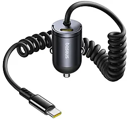 Автомобильное зарядное устройство Baseus Tiny Star Mini 30w PD USB-C ports car charger + USB-C cable Black (C00035001121-00) - фото Автомобильное зарядное устройство Baseus Tiny Star Mini 30w PD USB-C ports car charger + USB-C cable Black (C00035001121-00)