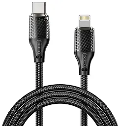 Кабель XO NB-Q291A USB Type-C - Lightning cable 27w 3a 1м PD cable Black - фото Кабель XO NB-Q291A USB Type-C - Lightning cable 27w 3a 1м PD cable Black
