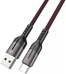 Кабель USB Hoco U68 Gusto 5A USB Type-C Cable Black - миниатюра 2