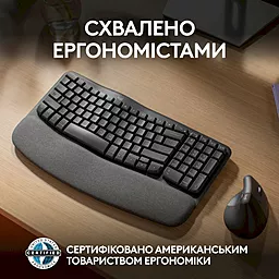 Клавіатура Logitech Wave Keys Bluetooth/Wireless Black (920-012304) - мініатюра 9 Клавіатура Logitech Wave Keys Bluetooth/Wireless Black (920-012304) - мініатюра 9