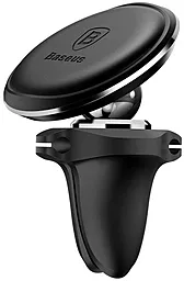 Держатель магнитный Baseus Magnetic Air Vent Car Mount With Cable Clip Black (SUGX020001) - фото Держатель магнитный Baseus Magnetic Air Vent Car Mount With Cable Clip Black (SUGX020001)