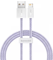 Кабель Baseus Dynamic 2 USB-A - Lightning 12w 2.4a 2м cable purple (CALD040105) - фото Кабель Baseus Dynamic 2 USB-A - Lightning 12w 2.4a 2м cable purple (CALD040105)