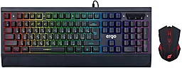 Комплект (клавиатура+мышка) Ergo (MK-540) Black - Поврежденная упаковка