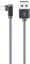 USB Кабель Borofone BX26 Express 12W 2.4A Lightning Cable Metal Gray