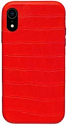 Чехол Apple Leather Case Full Crocodile for iPhone 7 Plus, iPhone 8 Plus Red