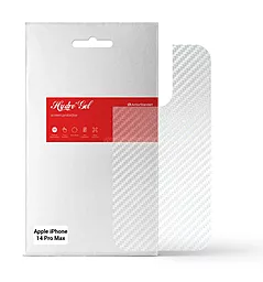 Гидрогелевая пленка ArmorStandart на заднюю панель для Apple iPhone 14 Pro Max Carbone Transparent (ARM64972) - фото Гидрогелевая пленка ArmorStandart на заднюю панель для Apple iPhone 14 Pro Max Carbone Transparent (ARM64972)
