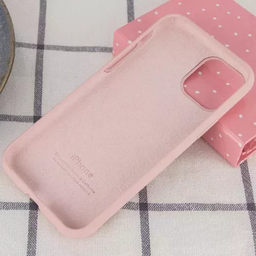 Чехол Silicone Case Full для Apple iPhone 14 Pro Pink Sand - фото 3