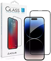 Захисне скло ACCLAB Full Glue для Apple iPhone 14 Pro Чорний (1283126541971) - фото Захисне скло ACCLAB Full Glue для Apple iPhone 14 Pro Чорний (1283126541971)
