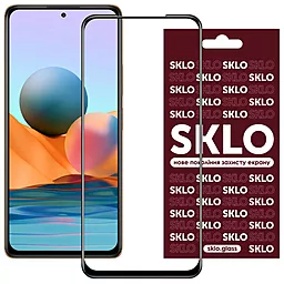 Защитное стекло SKLO 3D Full Glue Xiaomi Redmi Note 10, Note 10s, Poco M5s Black