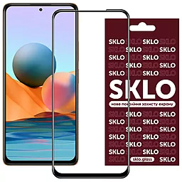 Защитное стекло SKLO 3D Full Glue для Xiaomi Redmi Note 10, Note 10s, Poco M5s Black - фото Защитное стекло SKLO 3D Full Glue для Xiaomi Redmi Note 10, Note 10s, Poco M5s Black