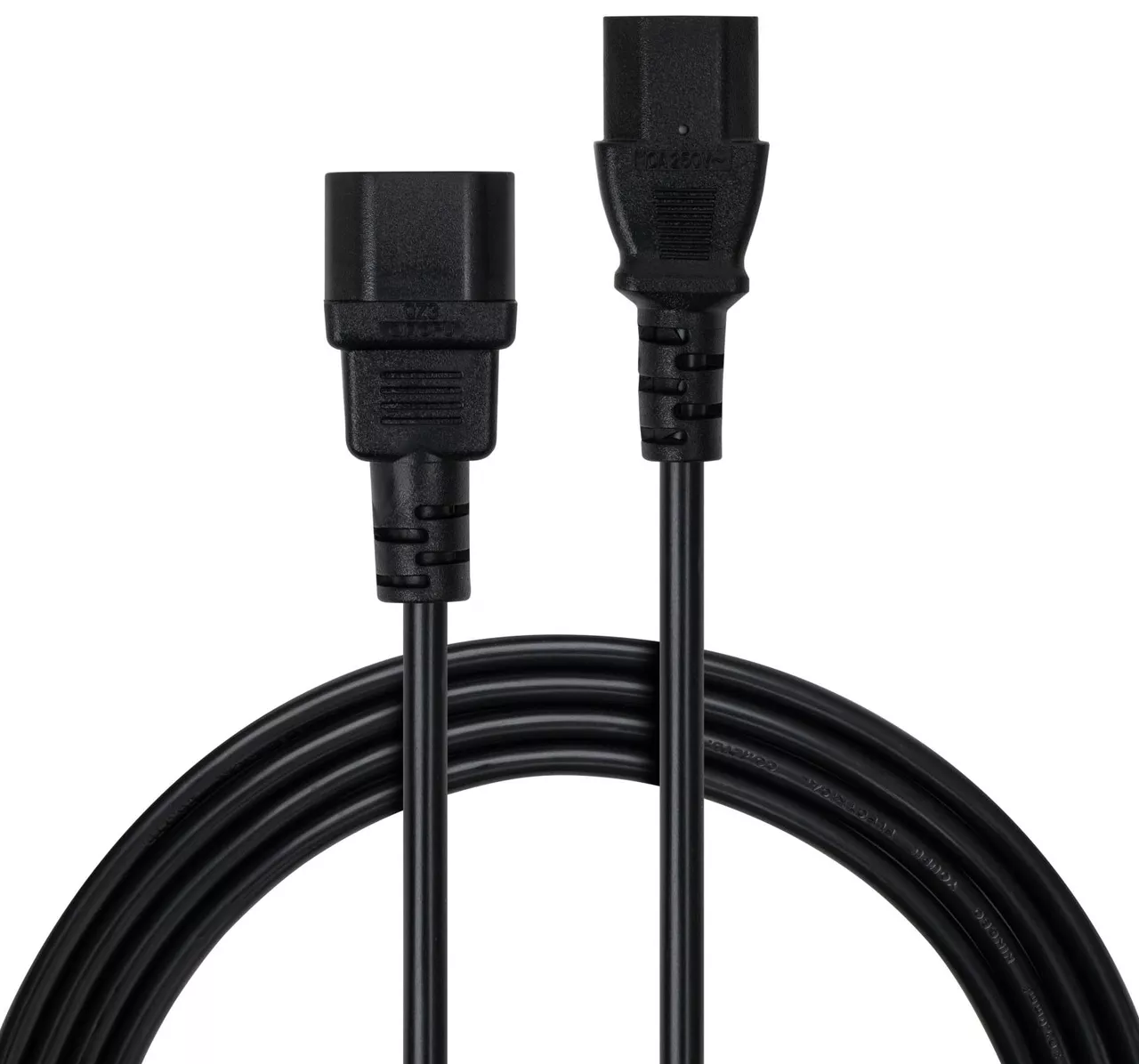Кабель питания C13 - С14 1мм 3м black (VCPP1C13143BK) Vinga - фото 2