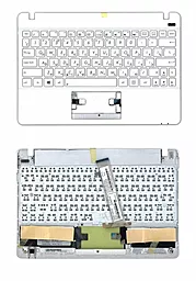 Клавиатура для ноутбука Asus Vivobook X102 с рамкой  White