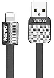 Кабель Remax Platinum USB-A - Lightning 12w 2.4a 1м cable Black (RC-044i) - фото Кабель Remax Platinum USB-A - Lightning 12w 2.4a 1м cable Black (RC-044i)