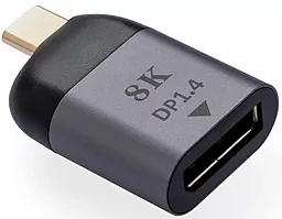 Видео переходник (адаптер) Vinga USB Type-C - DP v1.4 8k 60hz gray (VCPATCDP4C) - миниатюра 2