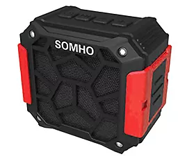 Колонки акустические SOMHO S306 Black/Red - фото Колонки акустические SOMHO S306 Black/Red