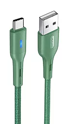 Кабель Usams US-SJ460 USB-A - Type-C 12w 2.4a 1.2м cable Green - фото Кабель Usams US-SJ460 USB-A - Type-C 12w 2.4a 1.2м cable Green