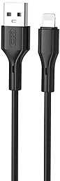Кабель XO NB230 Rock Series USB-A - Lightning 12w 2.4a 1м cable Black - фото Кабель XO NB230 Rock Series USB-A - Lightning 12w 2.4a 1м cable Black