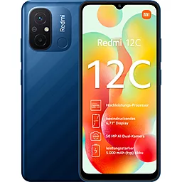Смартфон Xiaomi Redmi 12C 4/128GB Ocean Blue - фото Смартфон Xiaomi Redmi 12C 4/128GB Ocean Blue