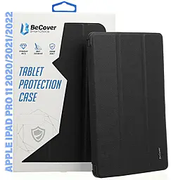 Чехол для планшета BeCover Tri Fold Soft TPU с креплением Apple Pencil для Apple iPad Pro 11" 2020, 2021, 2022 Black (711109) - фото Чехол для планшета BeCover Tri Fold Soft TPU с креплением Apple Pencil для Apple iPad Pro 11" 2020, 2021, 2022 Black (711109)