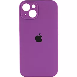 {"ru": "Чехол", "uk": "Чохол"} Silicone Case Full Camera for Apple iPhone 14 Plus Grape