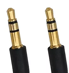 Аудіо кабель TCOM Flat AUX mini Jack 3.5mm M/M Cable 5 м black - мініатюра 2