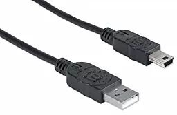 Кабель USB Manhattan Mini USB 1.8m Black (333375) - фото Кабель USB Manhattan Mini USB 1.8m Black (333375)