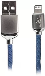 Кабель Cablexpert USB-A - Lightning 12w 2.4a 1м cable Blue (CCPB-L-USB-07B) - фото Кабель Cablexpert USB-A - Lightning 12w 2.4a 1м cable Blue (CCPB-L-USB-07B)