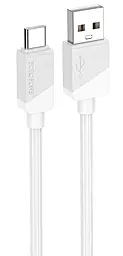 Кабель Borofone BX107 Excellent USB-A - Type-C 15w 3a 1м cable White - фото Кабель Borofone BX107 Excellent USB-A - Type-C 15w 3a 1м cable White