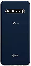 Задняя крышка корпуса LG V60 ThinQ 5G V600 со стеклом камеры, Original Classy Blue - фото Задняя крышка корпуса LG V60 ThinQ 5G V600 со стеклом камеры, Original Classy Blue