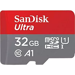 Карта памяти SanDisk microSDHC 32GB Ultra Class 10 UHS-I U1 A1 (SDSQUAR-032G-GN6MN)