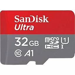 Карта памяти SanDisk microSDHC 32GB Ultra Class 10 UHS-I U1 A1 (SDSQUAR-032G-GN6MN) - фото Карта памяти SanDisk microSDHC 32GB Ultra Class 10 UHS-I U1 A1 (SDSQUAR-032G-GN6MN)