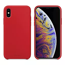 Чехол MAKE Silicone Case Apple iPhone XS Red (MCS-AIXSRD)